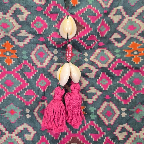 Alkaram Studio Womens Kurta 16 Semi‎ Sheer Bohemian Geometric Asia Traditional - Picture 6 of 8